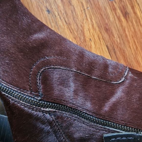 Frye Parker cow fur heels boots - Picture 7 of 12